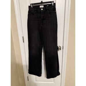 Frame Black Denim Le Slim Palazzo, Size 27